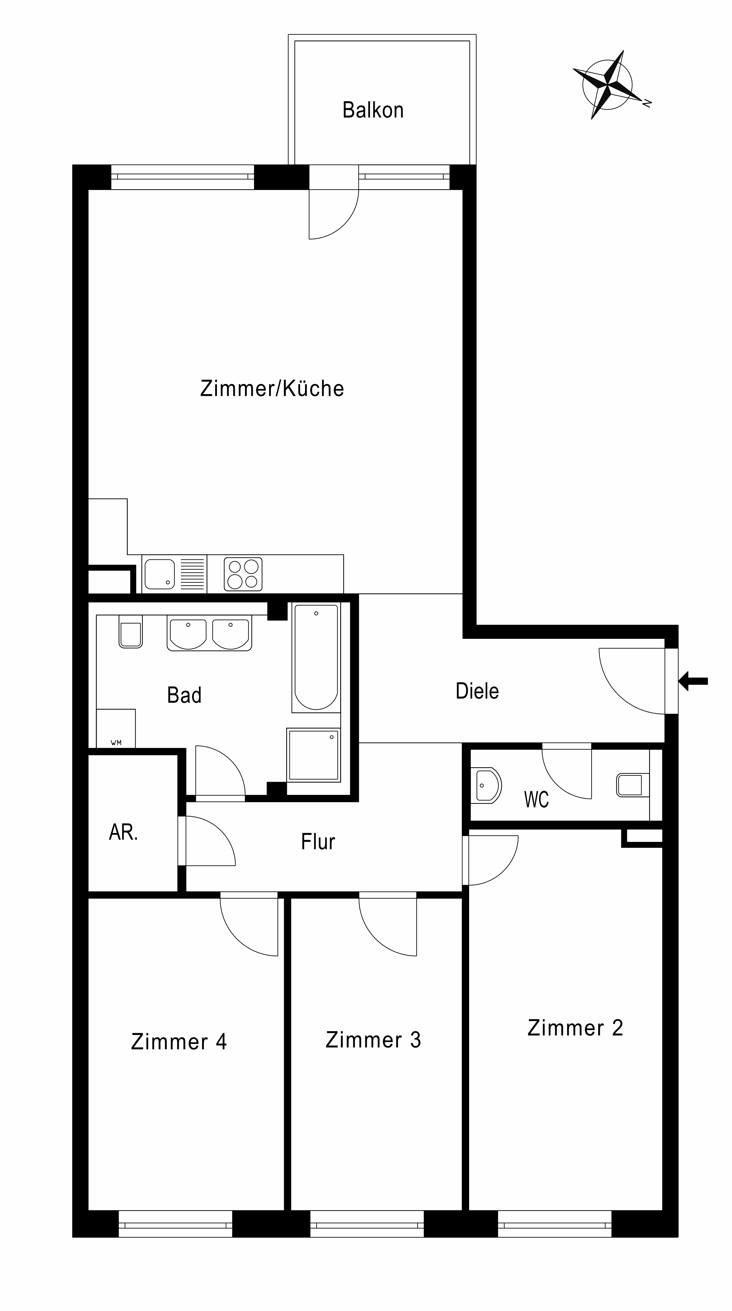 Grundriss WE 10